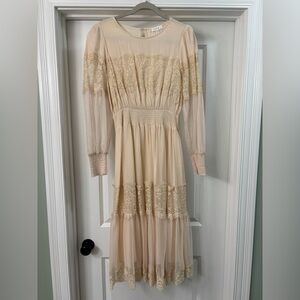 Cream Lace Dress
